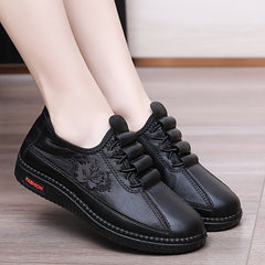 🔥Promocja Ostatniego Dnia 50% ZNIŻKI - Damskie wygodne, ręcznie robione skórzane buty ortopedyczne z miękką podeszwą