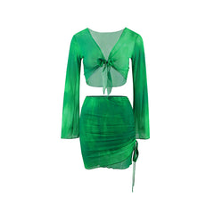 Damska dwuczęściowa sukienka plażowa