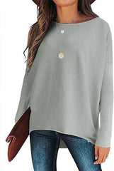 ✨Gorąca wyprzedaż 49% ZNIŻKI⭐Damski, nieregularny, oversize'owy sweter z rękawami nietoperzowymi