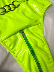 Teddy z wydrążonym o-ringiem ze skóry PU