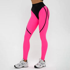 Legginsy Patchwork szybkoschnące podnoszące biodra