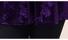 Damska puchówka w stylu vintage z kołnierzykiem