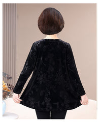 Damska puchówka w stylu vintage z kołnierzykiem