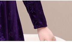 Damska puchówka w stylu vintage z kołnierzykiem