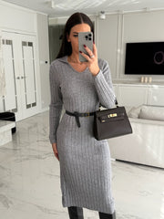 Women's Solid Color Elegant knitted dress