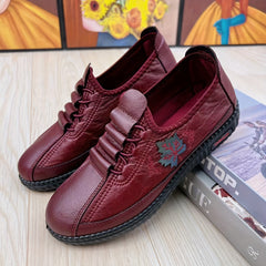 🔥Promocja Ostatniego Dnia 50% ZNIŻKI - Damskie wygodne, ręcznie robione skórzane buty ortopedyczne z miękką podeszwą