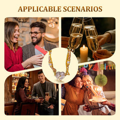 Magnetyczny naszyjnik z parą dzielonych serc