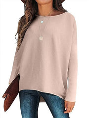 ✨Gorąca wyprzedaż 49% ZNIŻKI⭐Damski, nieregularny, oversize'owy sweter z rękawami nietoperzowymi