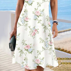 Sukienka tunika z krótkim rękawem i koronką w kwiatowy wzór