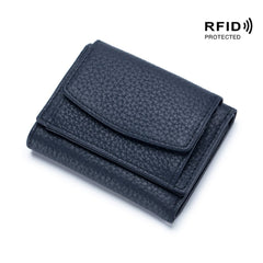 Nowy oryginalny skórzany RFID Blocking Card Hooler Organizer Pocket Mini Portfel