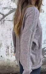 🌹Damskie bluzki z okrągłym dekoltem i długim rękawem