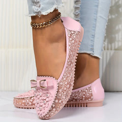 Elegancki koronkowy oddychający poślizg na sandałach ortopedycznych