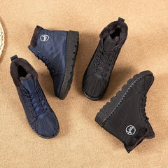 Damskie ciepłe śniegowce z podszewką z pluszu