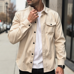 Stylowa kurtka o dopasowanym kroju z miękkiej mieszanki bawełny szczotkowanej