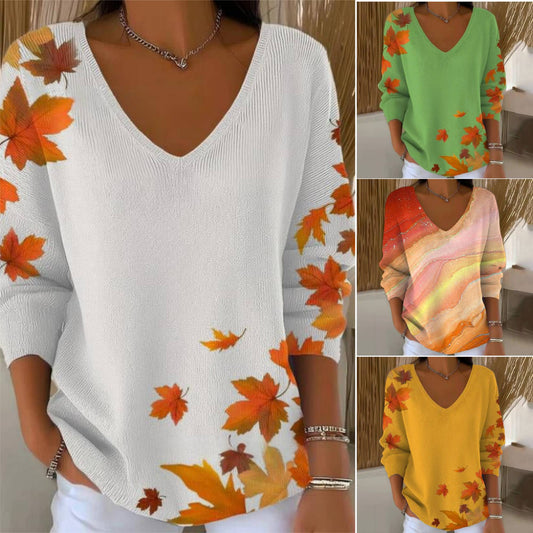 Dzianina z długimi rękawami