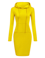 👗 Sukienka z długim rękawem i kapturem