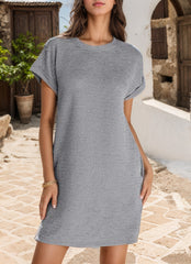 Damska sukienka casualowa z kieszeniami