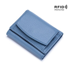 Nowy oryginalny skórzany RFID Blocking Card Hooler Organizer Pocket Mini Portfel