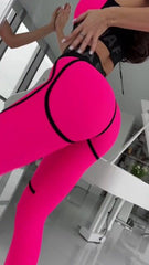 Legginsy Patchwork szybkoschnące podnoszące biodra