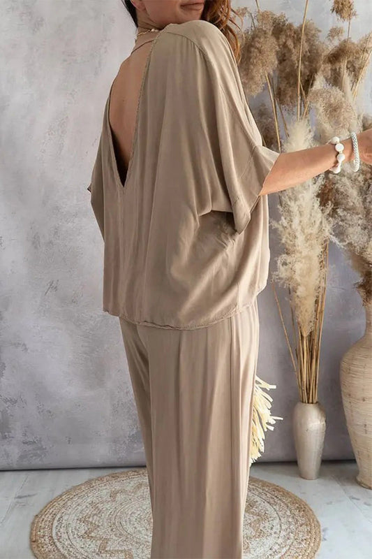 Casualowy nadruk patchworkowy z dekoltem w kształcie litery V, pół rękawa, dwie sztuki (9 kolorów)