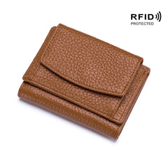 Nowy oryginalny skórzany RFID Blocking Card Hooler Organizer Pocket Mini Portfel