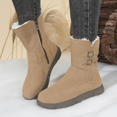 Damskie botki na grubej platformie