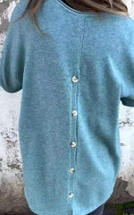 🌹Damskie bluzki z okrągłym dekoltem i długim rękawem