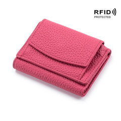Nowy oryginalny skórzany RFID Blocking Card Hooler Organizer Pocket Mini Portfel