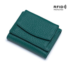 Nowy oryginalny skórzany RFID Blocking Card Hooler Organizer Pocket Mini Portfel