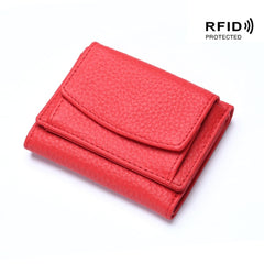 Nowy oryginalny skórzany RFID Blocking Card Hooler Organizer Pocket Mini Portfel
