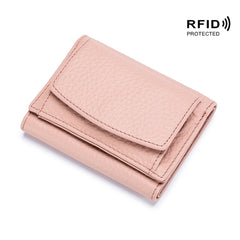 Nowy oryginalny skórzany RFID Blocking Card Hooler Organizer Pocket Mini Portfel