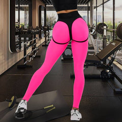 Legginsy Patchwork szybkoschnące podnoszące biodra