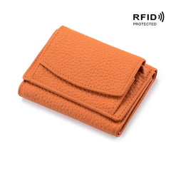 Nowy oryginalny skórzany RFID Blocking Card Hooler Organizer Pocket Mini Portfel