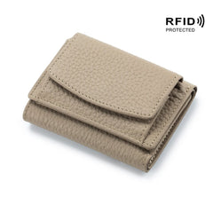 Nowy oryginalny skórzany RFID Blocking Card Hooler Organizer Pocket Mini Portfel