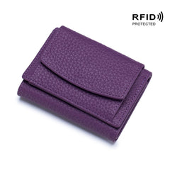 Nowy oryginalny skórzany RFID Blocking Card Hooler Organizer Pocket Mini Portfel