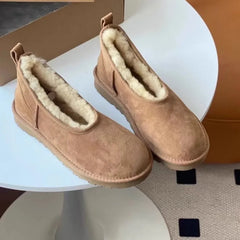 Przytulne mokasyny ze śnieżnym futerkiem dla kobiet