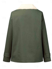 damska kurtka polarowa pluszowy płaszcz