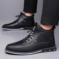 Męskie klasyczne skórzane buty biznesowe na co dzień