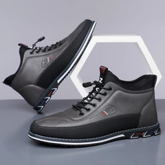 Męskie klasyczne skórzane buty biznesowe na co dzień