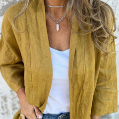 🥰Oferta sezonowa w super niskiej cenie 🥰Damski kardigan na co dzień w jednolitym kolorze z kieszeniami