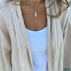 🥰Oferta sezonowa w super niskiej cenie 🥰Damski kardigan na co dzień w jednolitym kolorze z kieszeniami