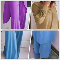 Ultra miękki i wygodny komplet top i spodnie dla kobiet