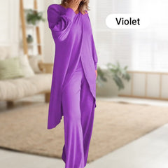 Ultra miękki i wygodny komplet top i spodnie dla kobiet