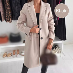 🔥Jesienne i zimowe gorące modele🔥, elegancka damska długa kurtka krawiecka