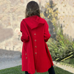 ✨Zdobądź 50% rabatu💖 Elegancki damski płaszcz z kapturem