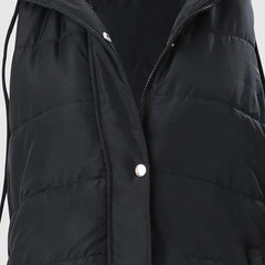 Damska kamizelka zimowa z długim rękawem i kapturem – kup 1, a otrzymasz bezpłatną wysyłkę