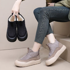 Ciepłe, wodoodporne buty śniegowe z grubą podeszwą