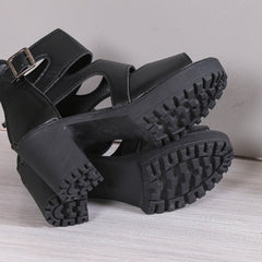 Sandały z podsumowaniem i wysokimi obcasami dla kobiet botków