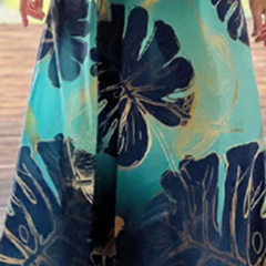 🌴 Summer Specials🌴 Lose drukowana sukienka bez rękawów