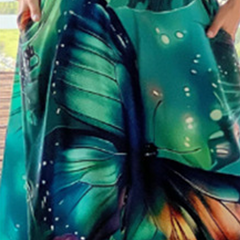 🌴 Summer Specials🌴 Lose drukowana sukienka bez rękawów